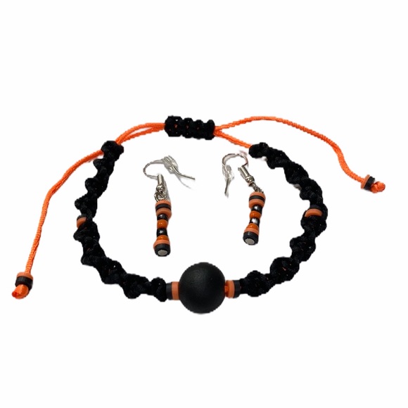 Halloween 🎃 braided macrame jewelry set - Picture 15 of 16